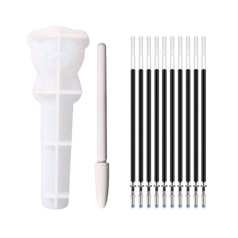 Sa Khuôn Silicon Làm Giá Đỡ Bút Bằng Resin Epoxy Hình Động Vật Nhỏ