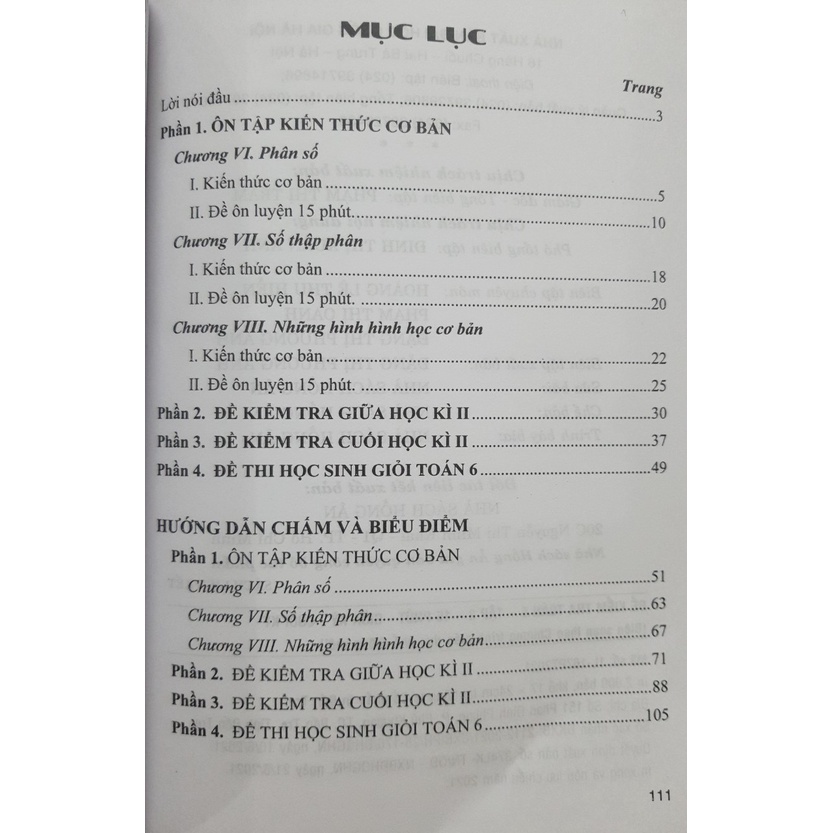 Sách - Đề kiểm tra Toán 6 tập 2 (Biên soạn theo chương trình GDPT mới)