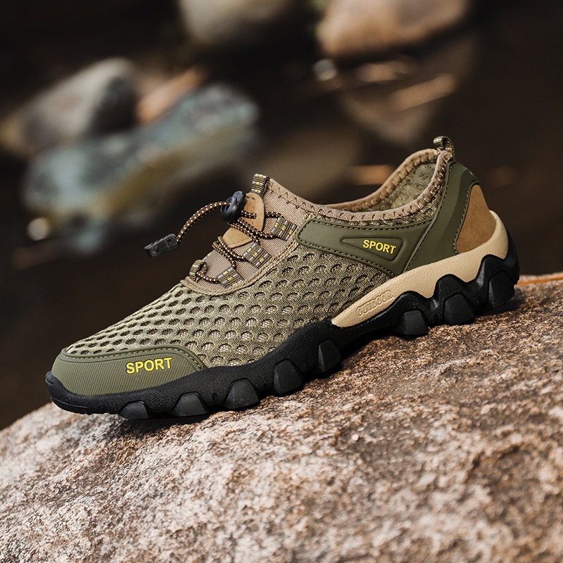 Mùa hè mới thời trang lưới giày lội nước giày đi bộ đường dài