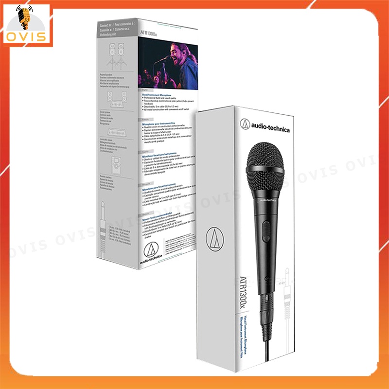 Audio Technica ATR1300X - Micro Dynamic 48V Thu Âm Vocal Và Nhạc Cụ Chuyên Nghiệp