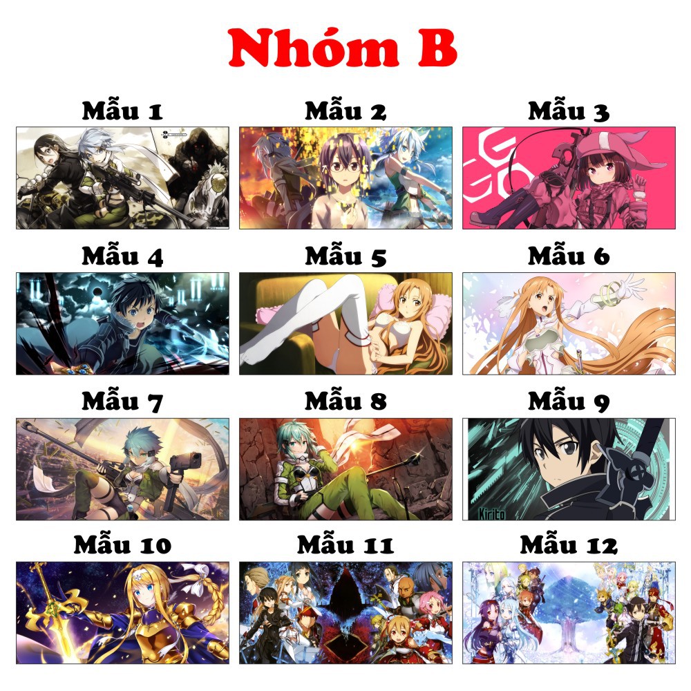 Ly sứ in hình Anime Sword Art Online SAO Kirito, Cốc uống nước đẹp làm quà tặng đặc biệt giá trị và ý nghĩa