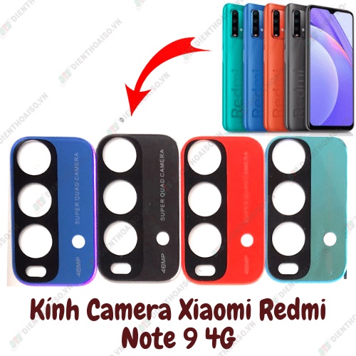 Kính camera sau dùng cho máy xiaomi redmi note 9 4g