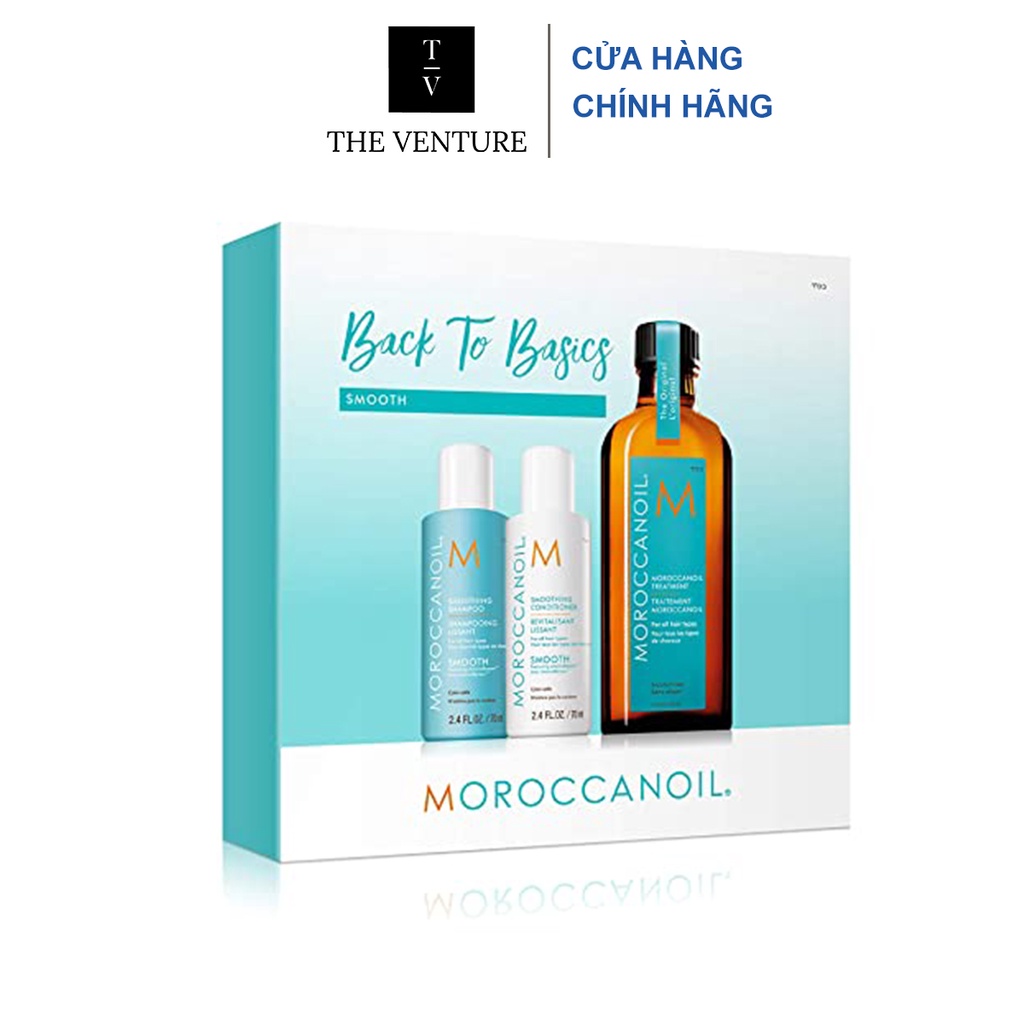 Bộ Sản Phẩm Moroccanoil Back to Basic Smooth Set