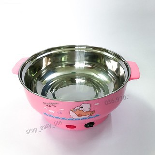 [Hàng Loại 1] Nồi Lẩu Điện Mini Đa Năng 24-26cm Inox304, nồi lẩu mini 24-26cm đa năng cao cấp - Bảo Hành 12 tháng