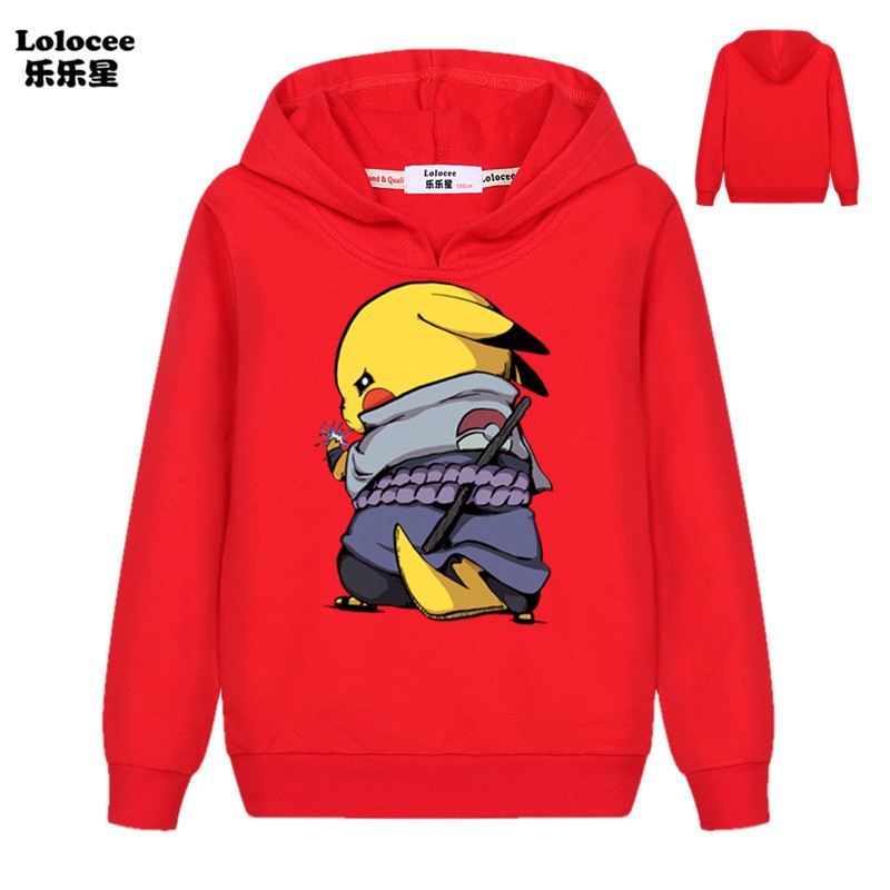 Áo Hoodie In Hình Pikachu 3D Dễ Thương Cho Bé Từ 3-14 Tuổi