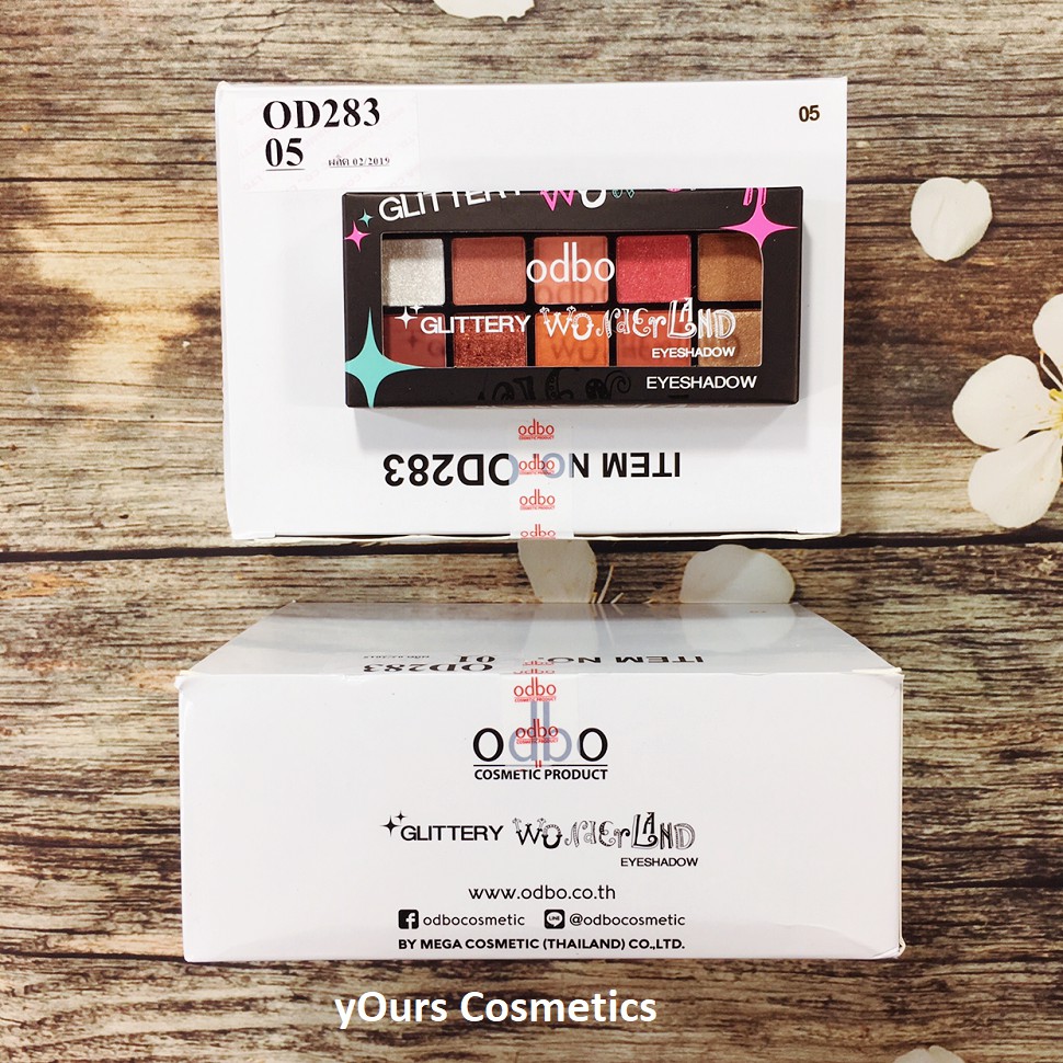 [Auth Thái] Bảng Màu Mắt Odbo Có Nhũ Tông Cam Hồng Đất Wonderland OD283 - Bảng Phấn Mắt Odbo Tông Hồng Đất Wonderlan | BigBuy360 - bigbuy360.vn