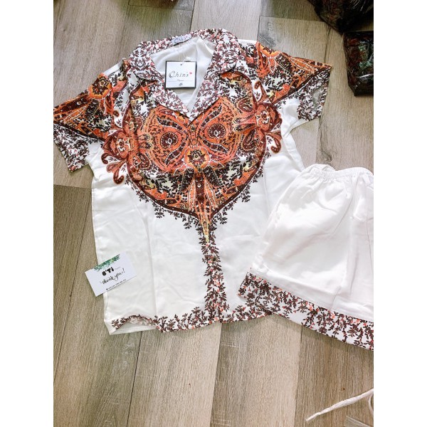 Bộ lụa satin đùi (pizama) | BigBuy360 - bigbuy360.vn