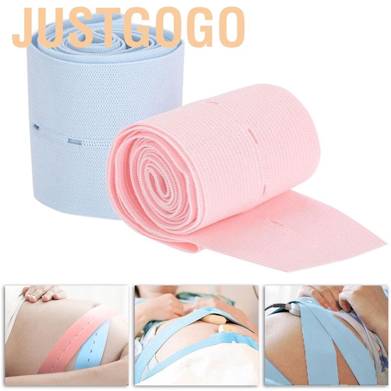 Set 2 Dây Đai Quấn Bụng Theo Dõi Thai Nhi Chuyên Dụng Cho Phụ Nữ Mang