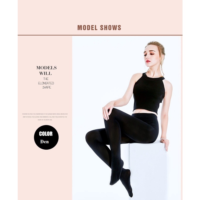 #98363 Quần tất 1200D có bàn/ không bàn co giãn nhiều mặc mùa Đông hàng nhập