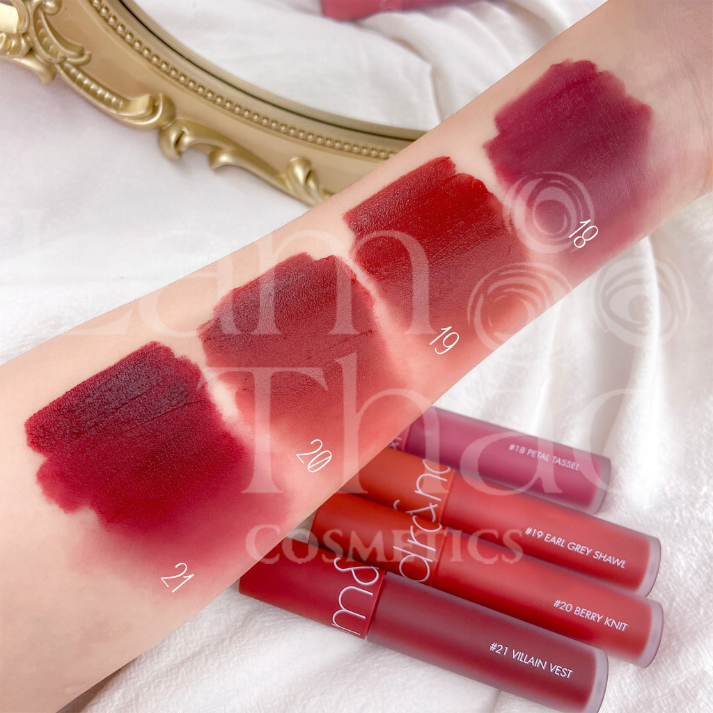 Son Kem Lỳ Romand Zero Velvet Tint 2020 | Thế Giới Skin Care