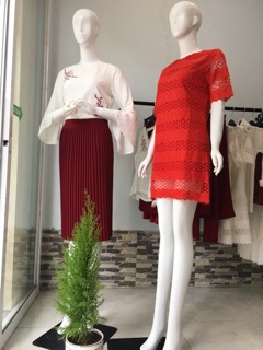 Đầm xếp ly cao cấp
