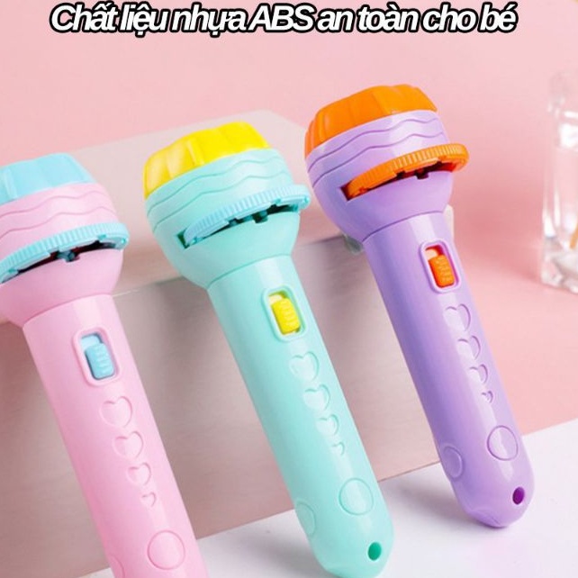 Đèn pin chiếu hình 48 ảnh hoạt hình cho bé.