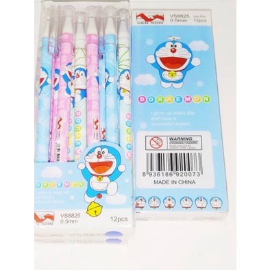 ( 1 Hộp 12 Cây ) Bút Gel Bút Nước Xóa Được DORAEMON Ngòi 0.5mm Camshop