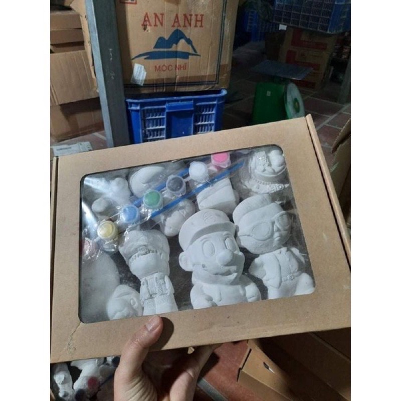 Set Tô Tượng 8 Hình Kèm Màu Và Bút Vẽ Cho Bé Thoả Sức Sáng Tạo