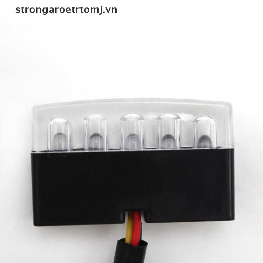 Đèn Phanh 5 Bóng LED Mini 12V Ánh Sáng Đỏ Gắn Đuôi Xe Mô Tô