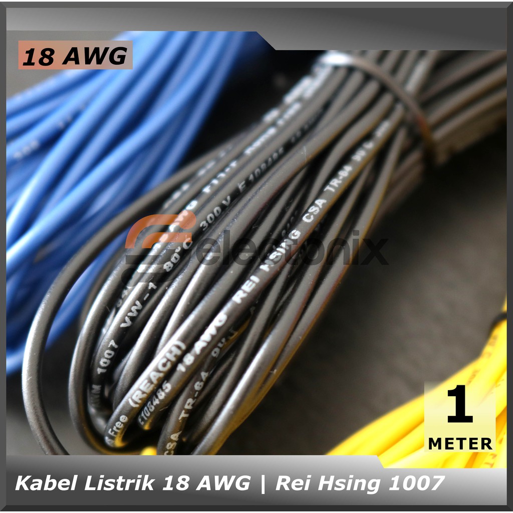 Dây Cáp Điện 18 Awg Ul1007 (1m)