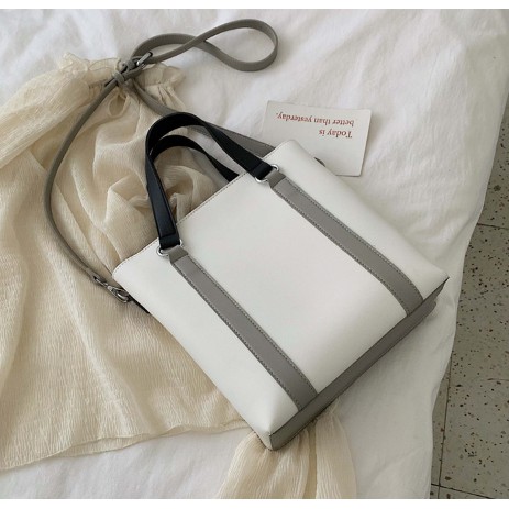 Túi tote da mix sọc - P010