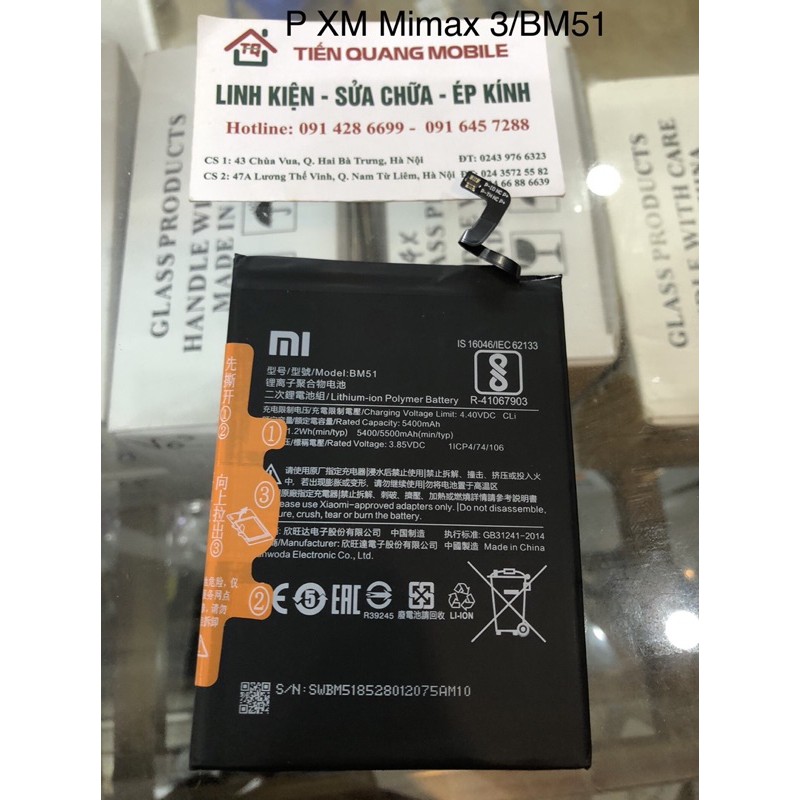 Pin Xiaomi Mimax 3/BM51