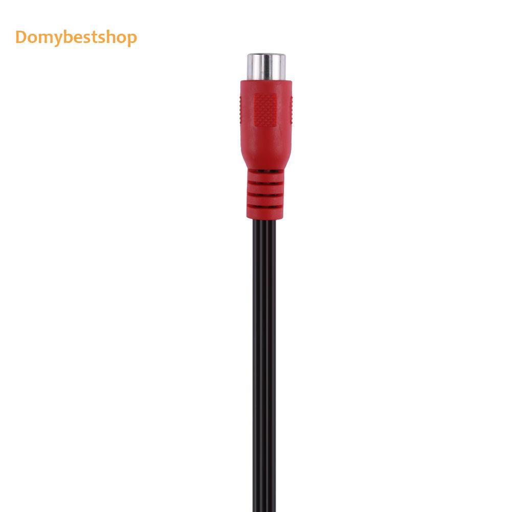 Dây Cáp Âm Thanh / Hình Ảnh 25cm 3rca Màu Đen Chuyển Đổi Đầu Cắm Sang Ổ Cắm 6rca