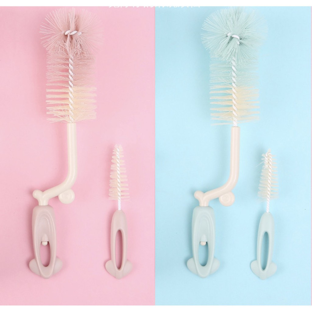 Cọ Bình Sữa MoonShip 2 chi tiết, Xoay 360°