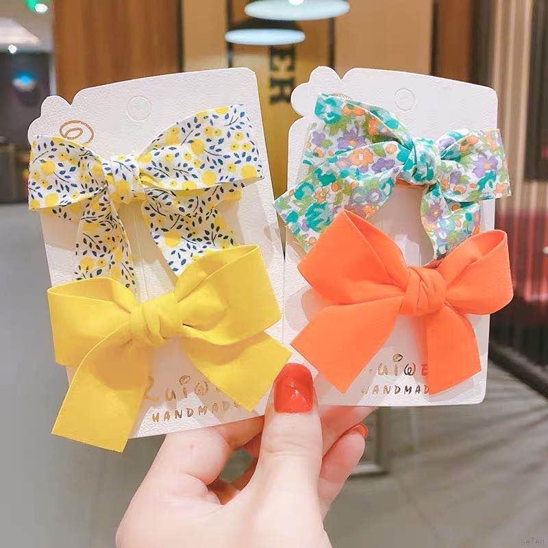 Set 2 kẹp tóc nơ cho bé gái trên 1 tuổi