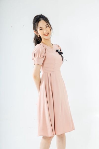 Váy xoè tay lỡ ly lật eo