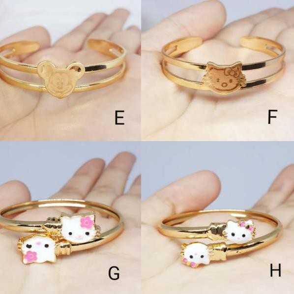 Vòng Tay Mạ Vàng 18k 4.5cm Cho Bé