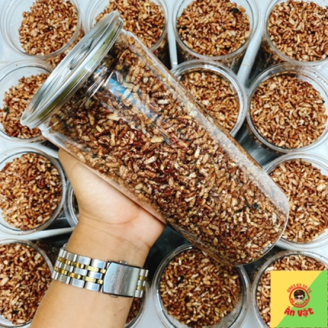 1 LON PET GẠO LỨT SẤY RONG BIỂN (GẠO LỨC) - TỐT CHO SỨC KHOẺ - 300GR - ĐỒ ĂN VẶT SÀI GÒN TPHCM VỪA NGON VỪA RẺ