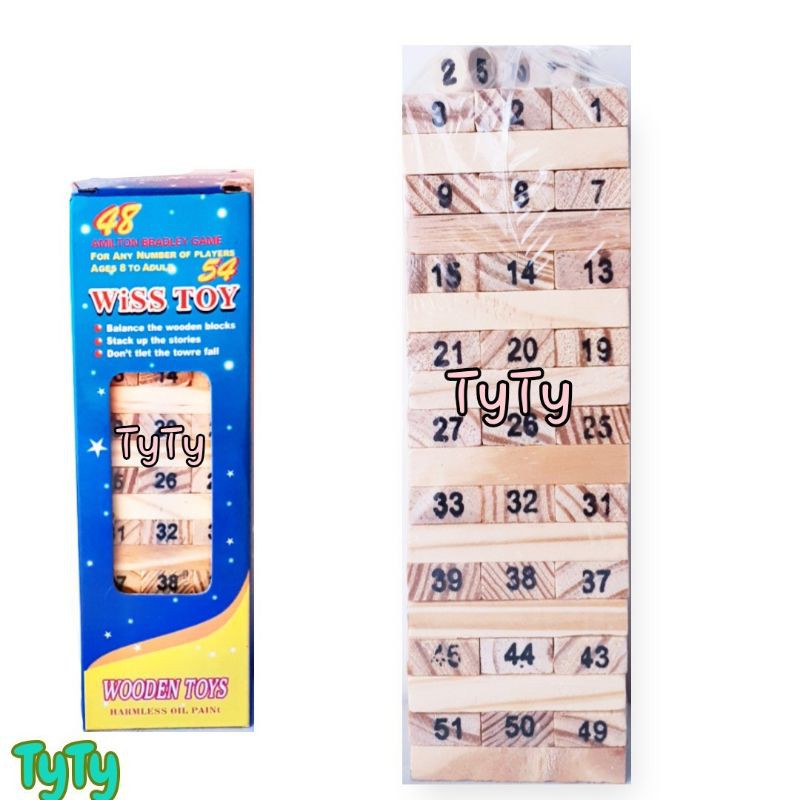 Trò Chơi  Rút Gỗ Có Xí Ngầu Dành Cho Bé Từ 5 Tuổi  Trở Lên
