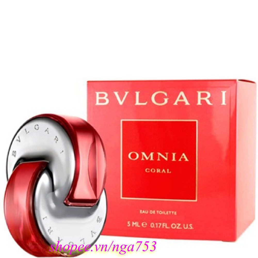 Nước Hoa Nữ 5ml Bvlgari Omnia Coral Chính Hãng.