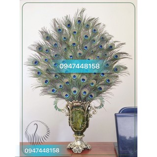 Bình hoa composite hình lá ( cắm lông công, hoa lụa...)💯BAO BỂ VỠ💯