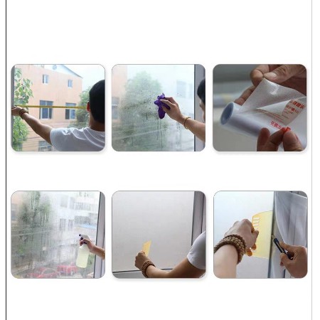 1 mét Decal dán kính mờ nhám cát không họa tiết khổ 0.45m keo sẵn | BigBuy360 - bigbuy360.vn