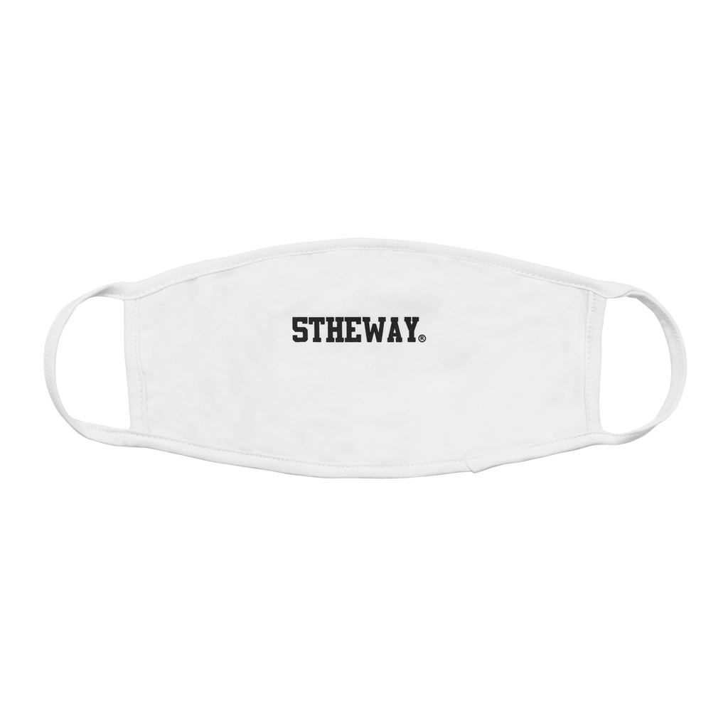 5THEWAY® /solid/ LETTER LOGO MASK™ in WHITE aka Khẩu Trang Trắng