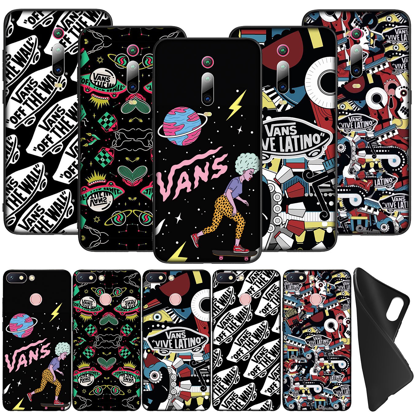 Soft Silicone iPhone 11 Pro XR X XS Max 7 8 6 6s Plus + Cover Vans Art Cartoon Phone Case