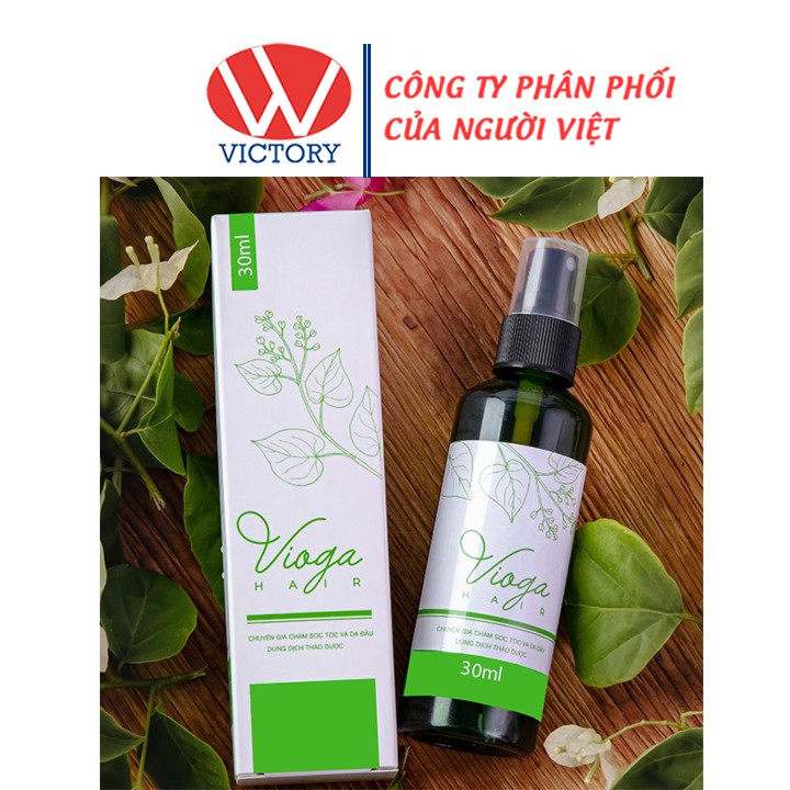 Chai xịt tóc Vioga Hair - Phục hồi, ngăn ngừa tóc xơ và rụng tóc – Chai 30ml - Victory Pharmacy