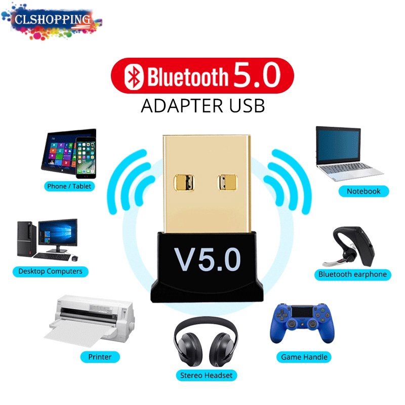 Cục USB kết nối bluetooth 5.0 đa năng chuyên dụng dành cho laptop