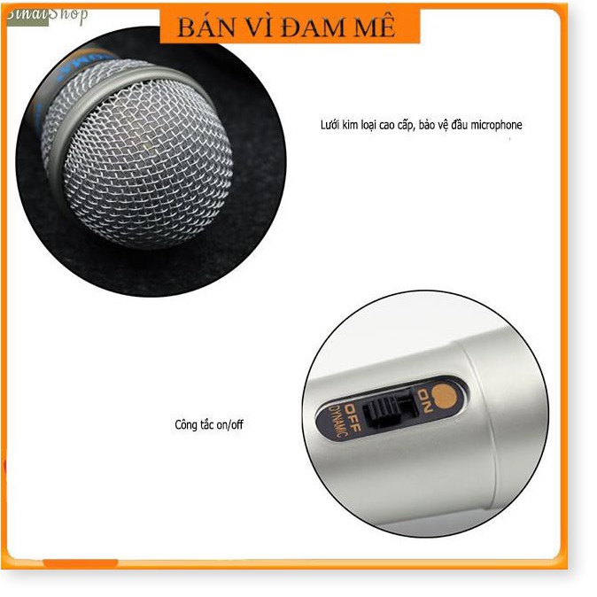 ✔️ Micro Karaoke Chống Hú, Độ nhạy - hút âm cao - TOP Mic Hát Karaoke mẫu mới bán chạy nhất 2020