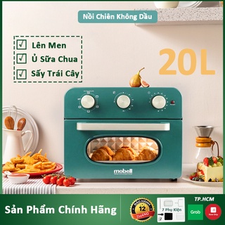 Mua  Mã 273ELHA100K0 hoàn 7% đơn 500K   Hỏa Tốc HCM  Nồi Chiên Không Dầu Lò Nướng 2in1 Thương Hiệu mobell Dung Tích 20L