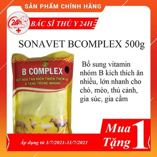 Thuốc thú y sonavet bcomplex bổ sung vitamin nhóm b, kích thích ăn khỏe mau lớn