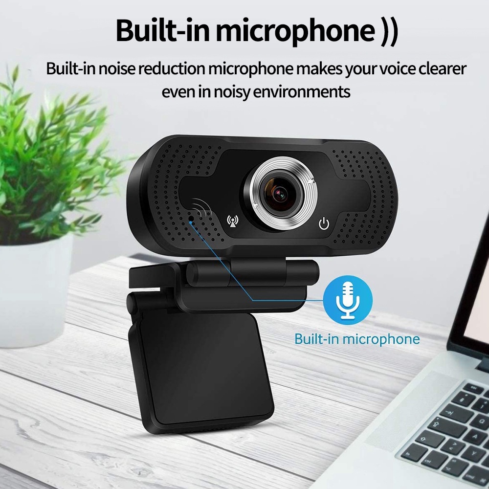 Webcam Full HD 1080P Cho Máy Tính, Có Mic 1080p Cho Laptop Học Online Qua ZOOM, Trực Tuyến- Hội Họp Rõ Nét