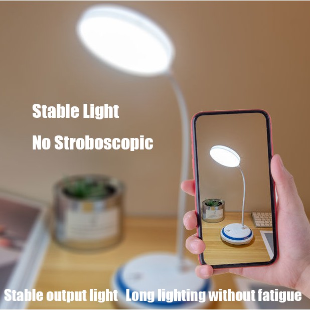 [MUMU] Đèn LED đọc sách để bàn bảo vệ mắt chạm cảm ứng với giá đỡ điện thoại có thể sạc và gấp gọn đa năng
