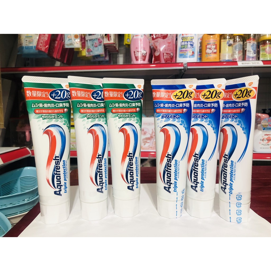 Kem đánh răng Aquafresh 160g (Hàng nội địa Nhật Bản)