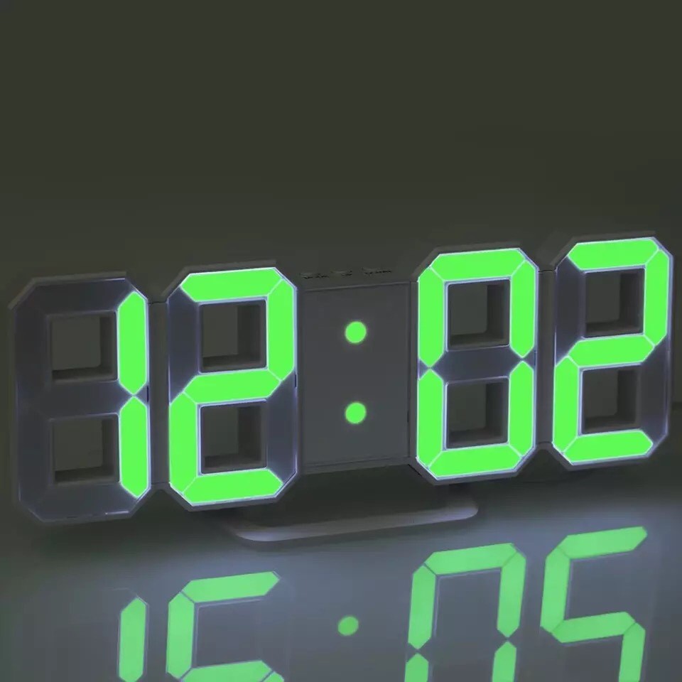 [Rẻ Vô Địch] Đồng hồ LED 3D SMART CLOCK treo tường, để bàn &quot;bừng sáng  không gian nhà bạn!&quot;... -dc3338