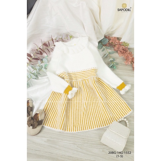Váy len cao cấp hàng thiết kế (dày, mềm mịn) SAPODILL cho bé từ 1-5y