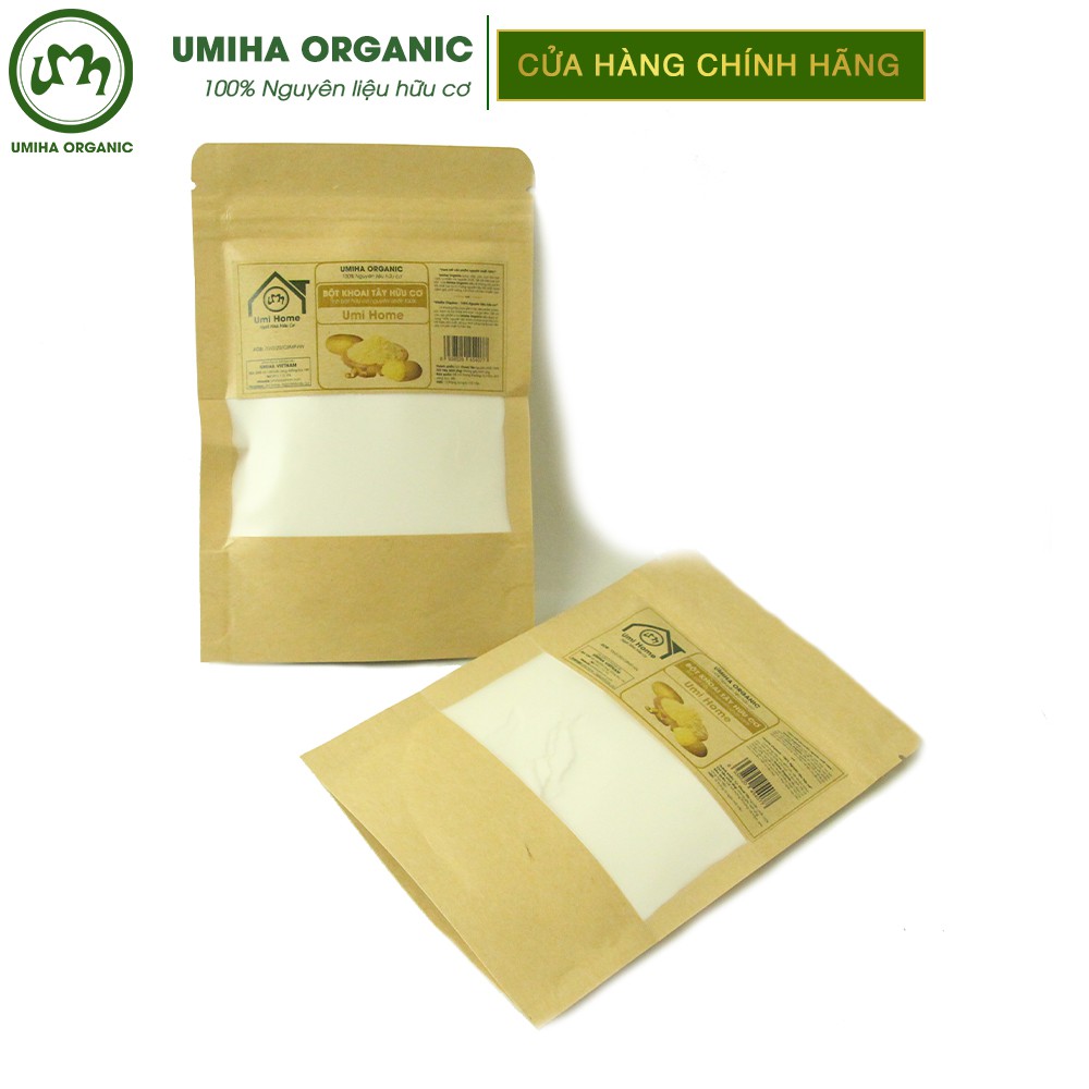 Bột Khoai Tây đắp mặt hữu cơ UMIHA nguyên chất túi Zip 35g | Potato Flour 100% Organic