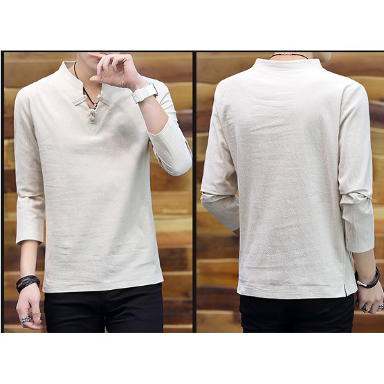 Áo sơ mi nam chất đũi, sơ mi nam vải dày dặn loại đẹp | BigBuy360 - bigbuy360.vn