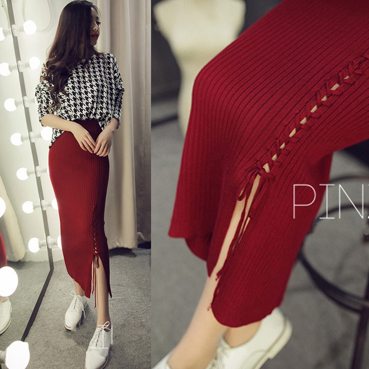 Chân Váy Len Thắt Dây | BigBuy360 - bigbuy360.vn