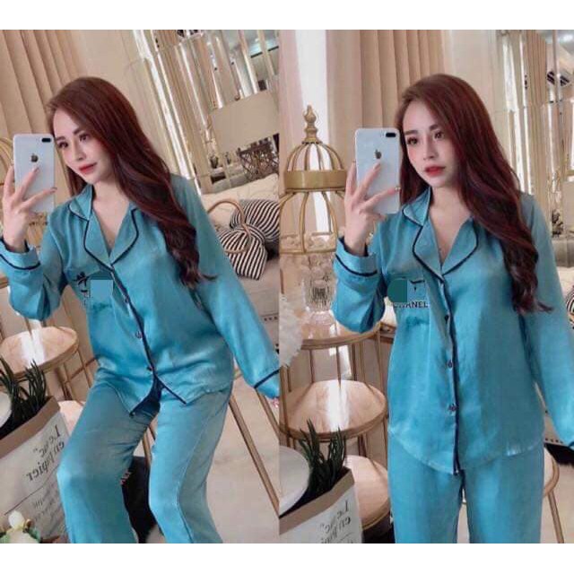 bộ lụa dài tay thu đông | BigBuy360 - bigbuy360.vn