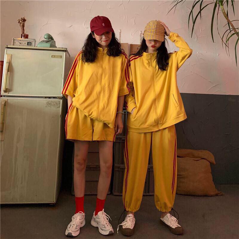 SET ULZZANG THỂ THAO NAM NỮ - SET QUẦN ÁO SỌC UNISEX