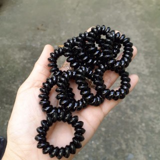 Cột tóc lò xo màu đen (Size 3cm)
